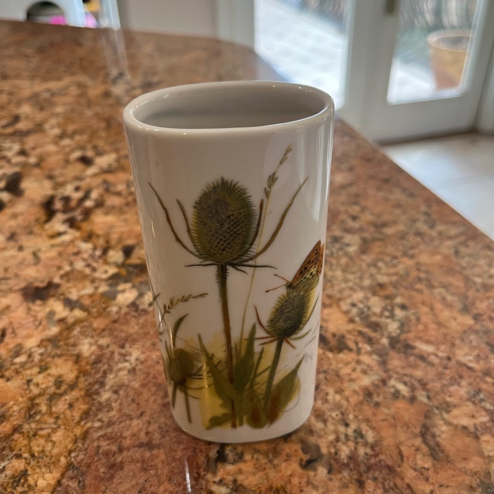 Enesco Vase with Botanical Design
